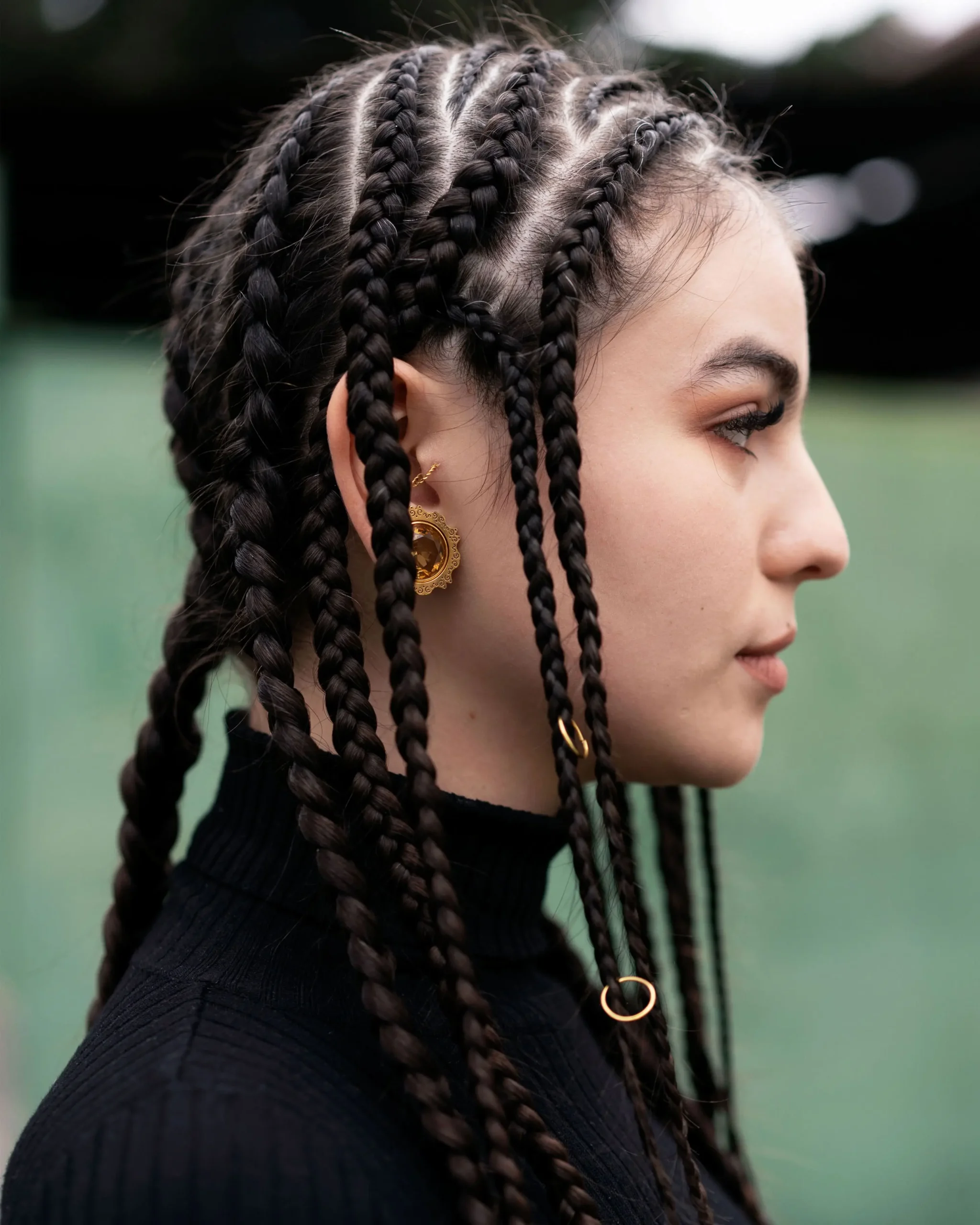 Girl with braids