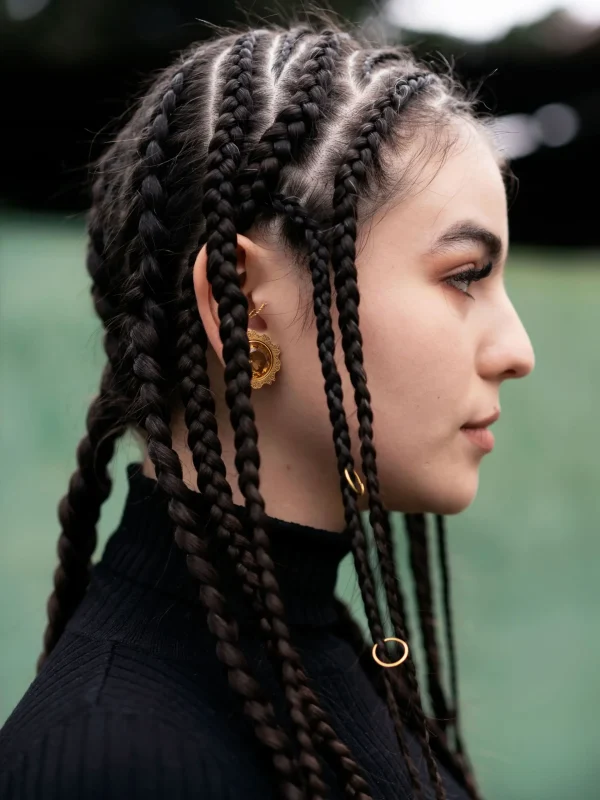 Girl with braids